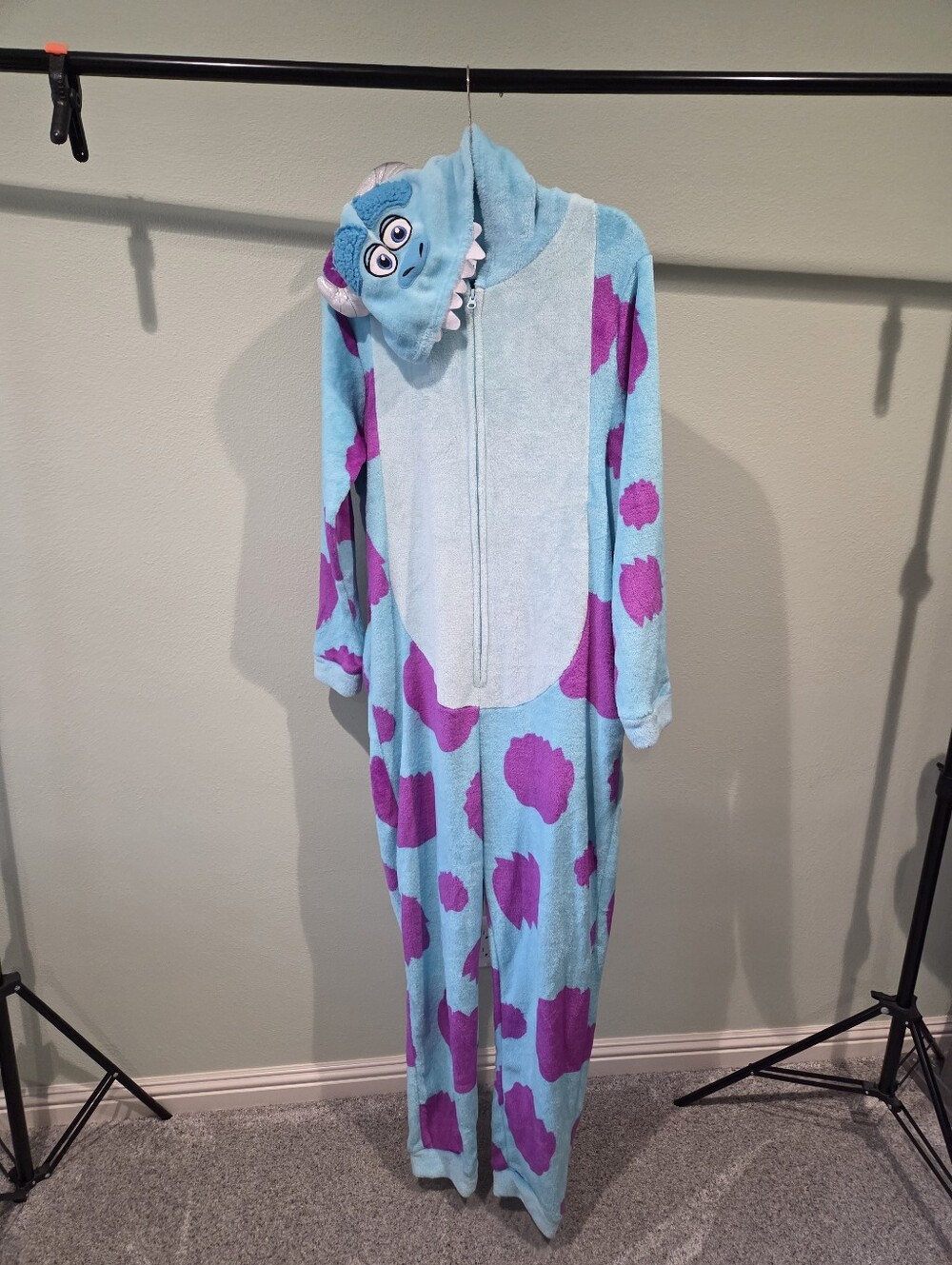 Disney Monsters Inc. Adult XL Sulley Costume One Piece Union Suit